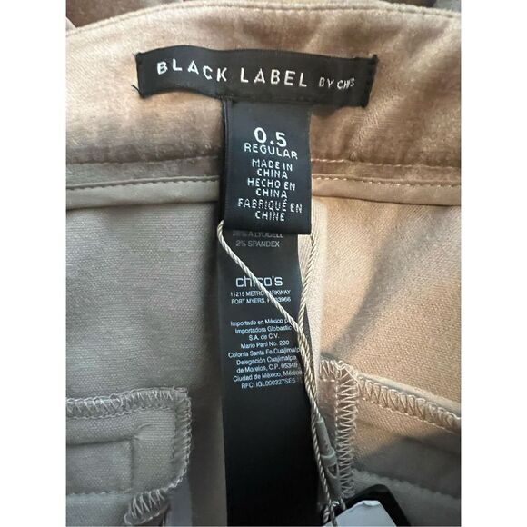 NWT Chicos Womens Black Label Pants Size 0.5 Regular S/6 - Picture 3 of 5